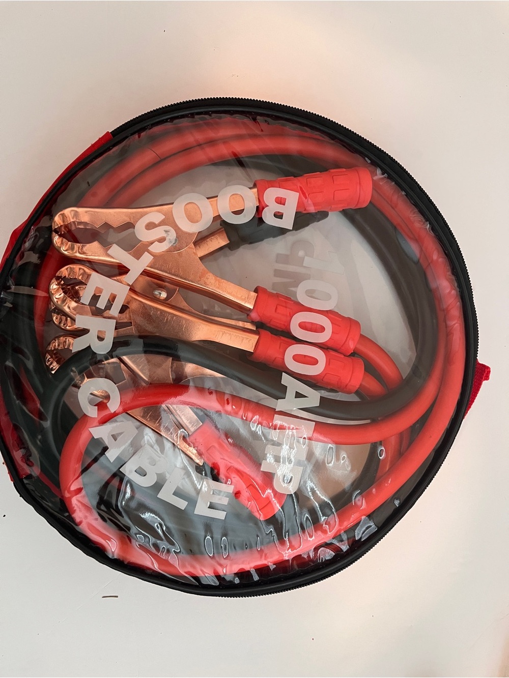 New Booster Cable Jump Starter Cables - Red and Black